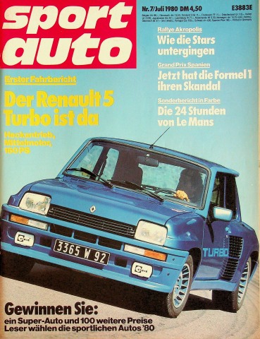 Deckblatt Sport Auto (07/1980)